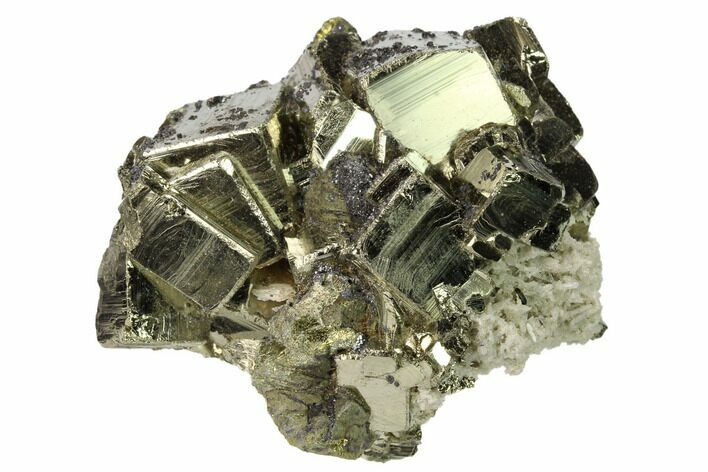 Pyrite, Sphalerite, Quartz and Chalcopyrite Association - Peru #167712